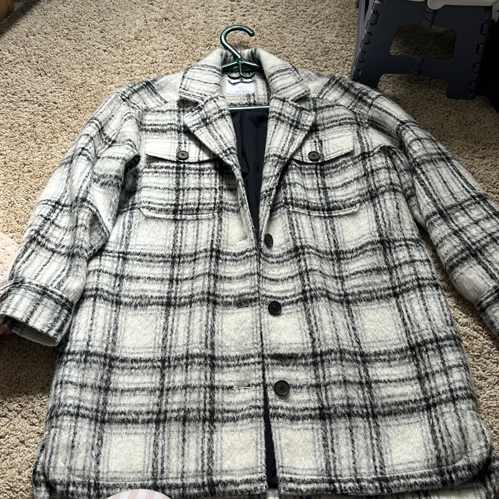 Brushed Plaid Jacket